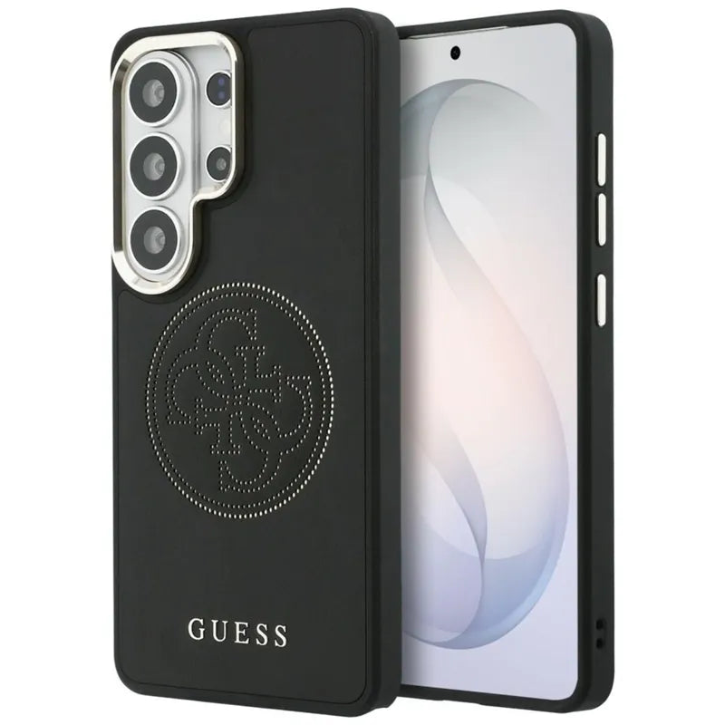 Guess Perforated Logo MagSafe dėklas - Samsung Galaxy S26 Ultra (Juodas)
