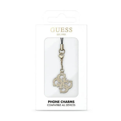 Guess Phone Strap 4G blizgučių pakabukas – telefono pakabukas