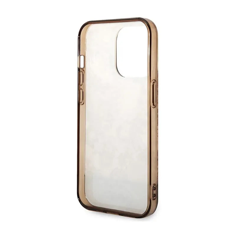 Guess Porcelain Collection - dėklas, skirtas iPhone 14 Pro Max (ochros)