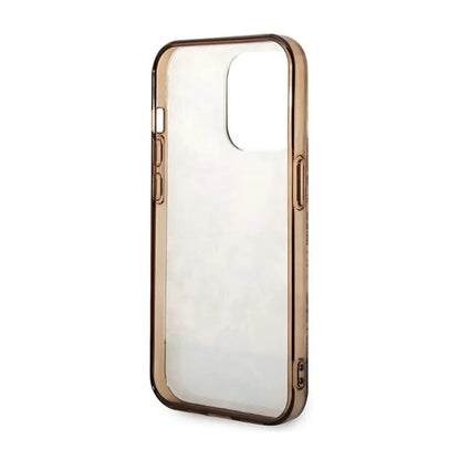Guess Porcelain Collection - dėklas, skirtas iPhone 14 Pro Max (ochros)