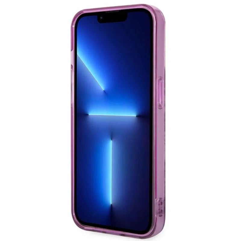 Guess Porcelain Collection – „iPhone 14 Pro Max“ dėklas (Fuksija)