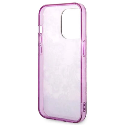 Guess Porcelain Collection – „iPhone 14 Pro Max“ dėklas (Fuksija)