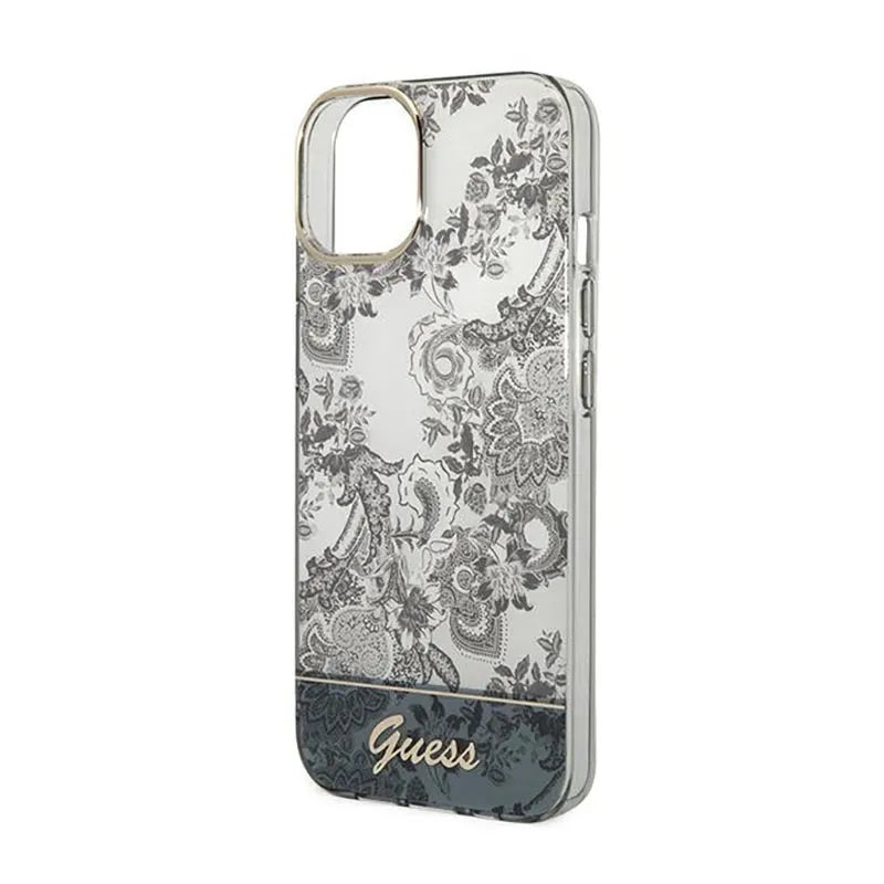 Guess Porcelain kolekcija – dėklas, skirtas iPhone 14 Plus (pilkas)