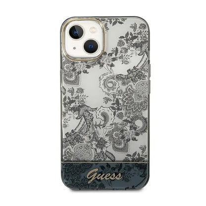 Guess Porcelain kolekcija – dėklas, skirtas iPhone 14 Plus (pilkas)