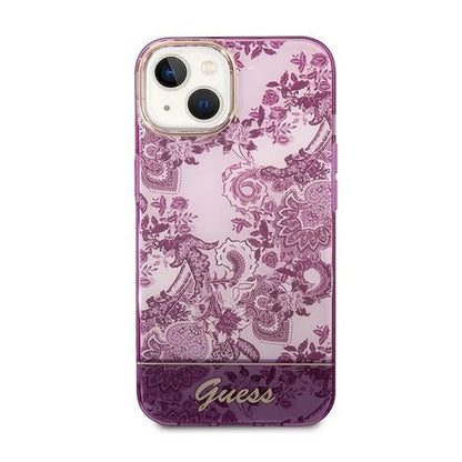 Guess Porceliano kolekcija - dėklas iPhone 14 Plus (Fuksija)