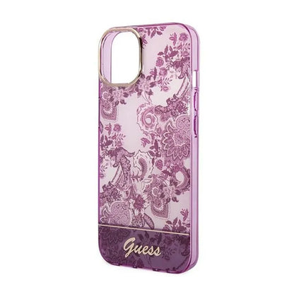 Guess Porceliano kolekcija - dėklas iPhone 14 Plus (Fuksija)