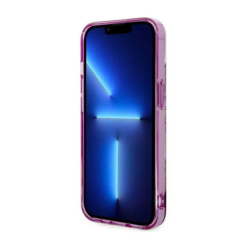 Guess Porceliano kolekcija - dėklas iPhone 14 Plus (Fuksija)