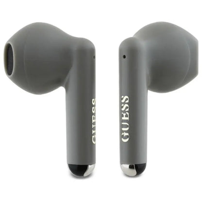 Guess Printed Classic Logo – „Bluetooth“ TWS ausinės + įkrovimo dėklas (pilkas)