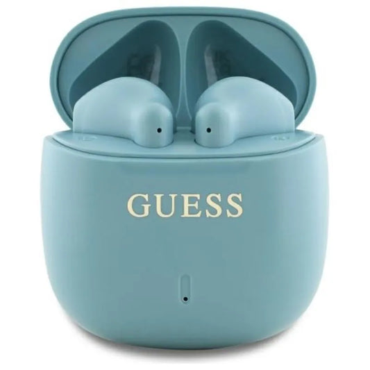 Guess Printed Classic Logo – „Bluetooth“ TWS ausinės + įkrovimo dėklas (turkio spalvos)