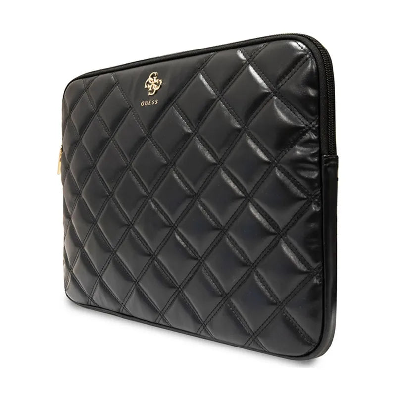 Guess Quilted 4G Sleeve – Nešiojamojo kompiuterio dėklas 13" / 14" (juodas)