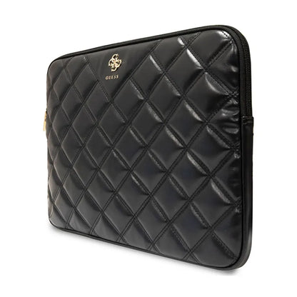 Guess Quilted 4G Sleeve – Nešiojamojo kompiuterio dėklas 13" / 14" (juodas)