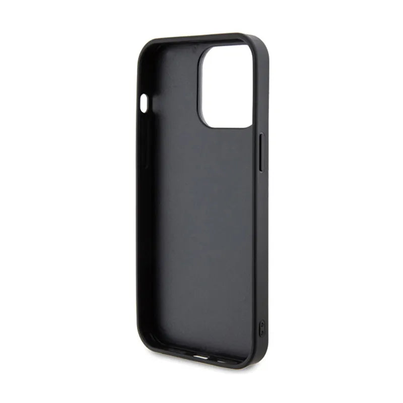 Guess Rhinestone Metal Logo – Dėklas, skirtas „iPhone 15 Pro“ (geltonas)