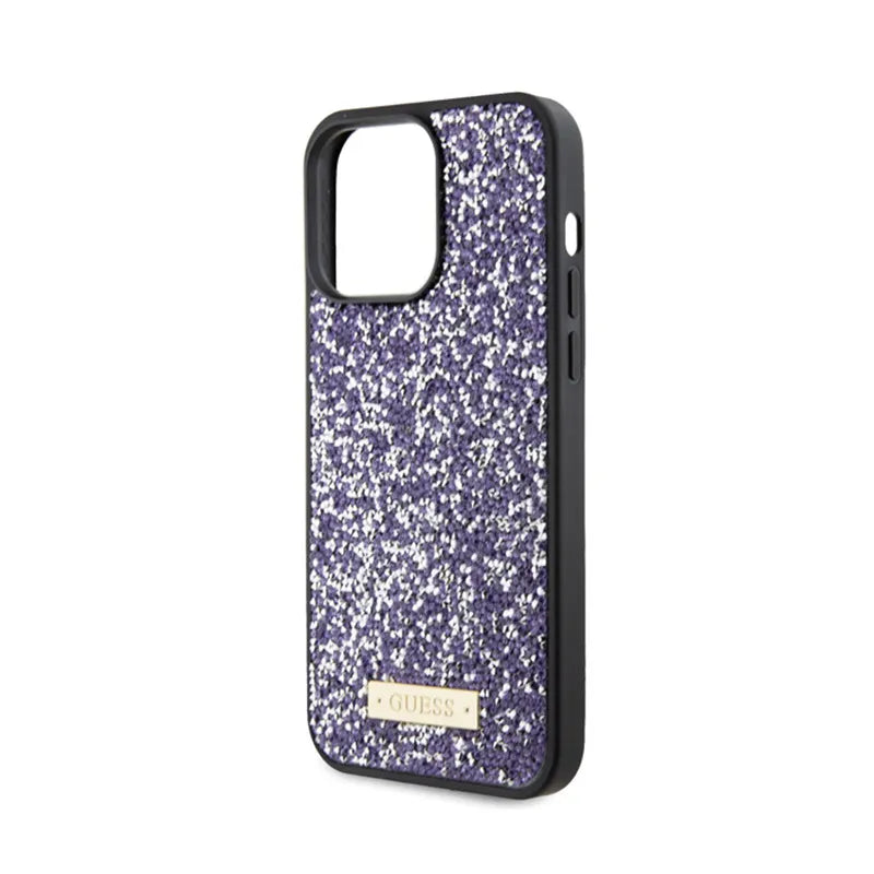 Guess Rhinestone Metal Logo – dėklas, skirtas iPhone 15 Pro Max (rožinis)