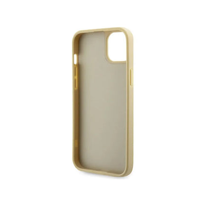 Guess Rhinestone Triangle – dėklas, skirtas „iPhone 14 Plus“ (auksinis)