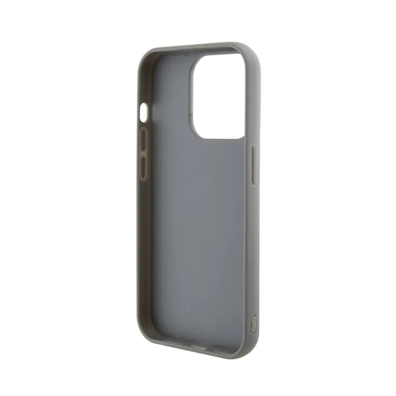 Guess Sequin Script Metal – dėklas iPhone 15 Pro (sidabras)
