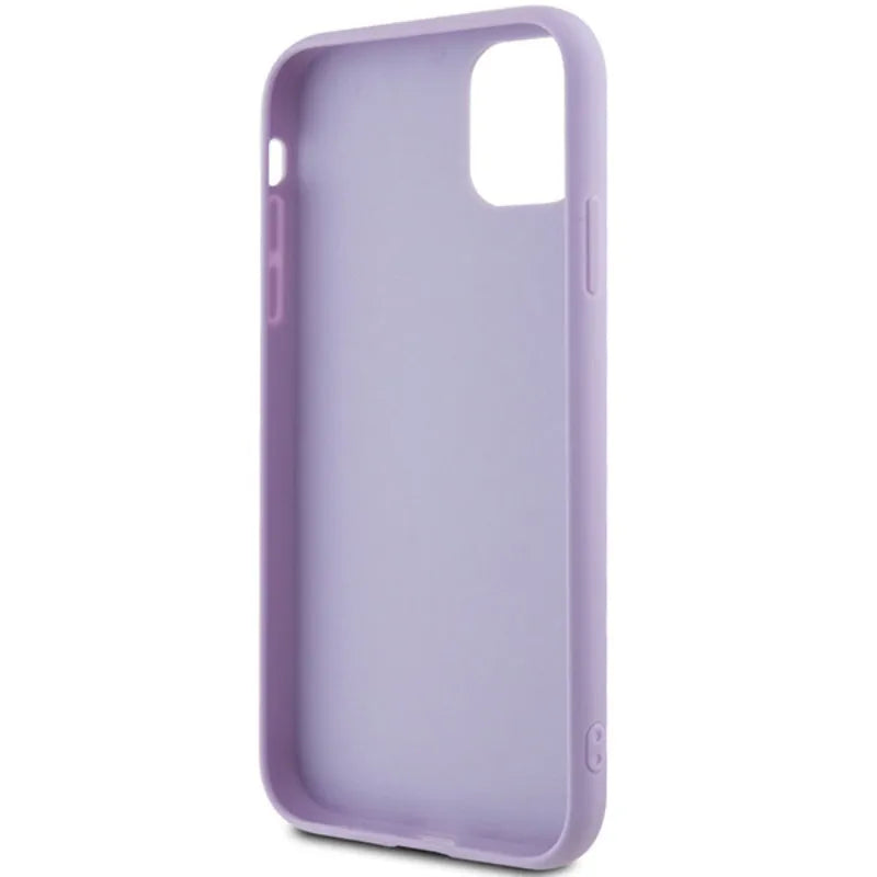 Guess Sequin Script Metal - iPhone 11 dėklas (violetinis)
