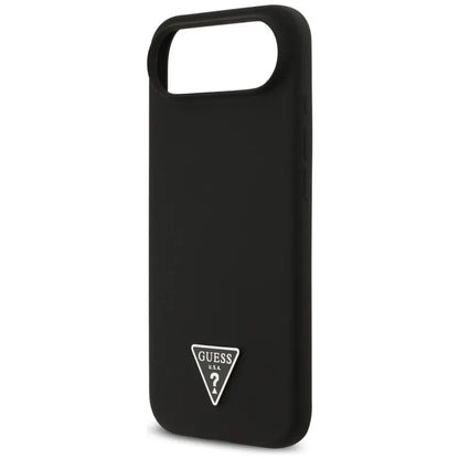Guess Silicone Triangle Logo MagSafe dėklas iPhone Air (juodas)