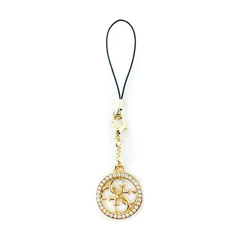 Guess telefono dirželis 4G Rhinestone Charm - telefono pakabukas
