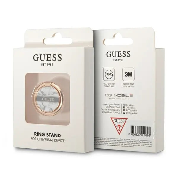 Guess telefono žiedo stovas, baltos marmuro imitacijos