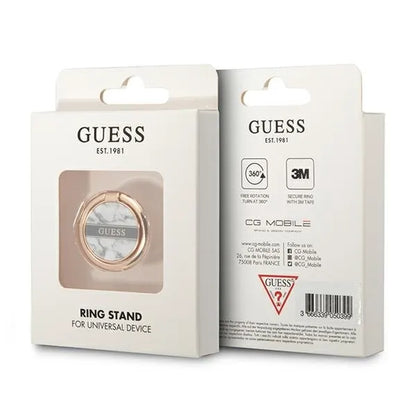 Guess telefono žiedo stovas, baltos marmuro imitacijos