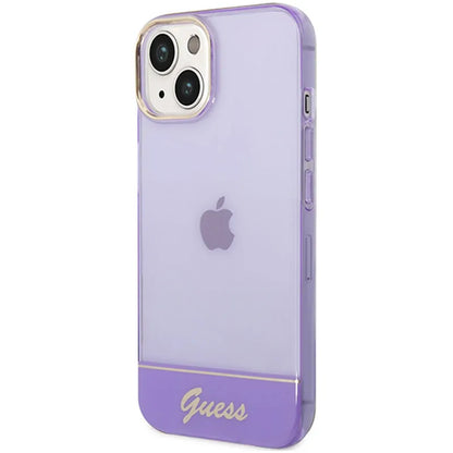 Guess Translucent - iPhone 14 Plus dėklas (violetinis)