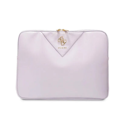 Guess Triangle 4G Sleeve - Nešiojamojo kompiuterio dėklas 13" / 14" (violetinis)