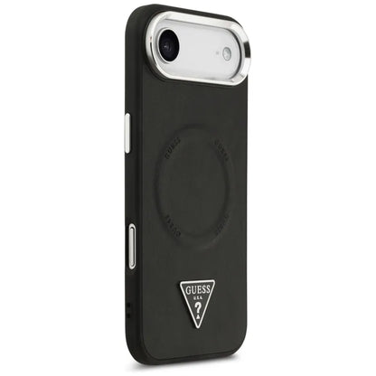 Guess Triangle Logo MagSafe dėklas iPhone Air (juodas)