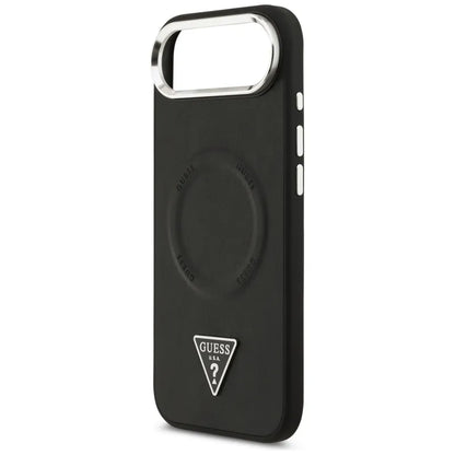 Guess Triangle Logo MagSafe dėklas iPhone Air (juodas)