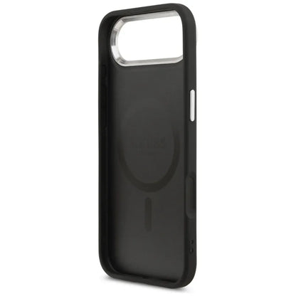 Guess Triangle Logo MagSafe dėklas iPhone Air (juodas)