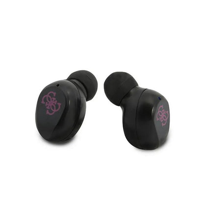 Guess True Wireless ausinės BT5.0 5H – TWS ausinės + įkrovimo dėklas (purpurinis)