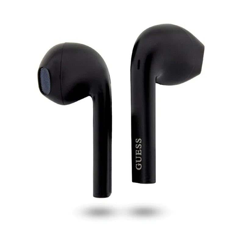 Guess True Wireless Script Logo BT5.3 - TWS ausinės + įkrovimo dėklas (juoda)