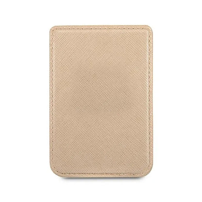 Guess Wallet Card Slot MagSafe Saffiano – Magnetinė piniginė (auksinė)