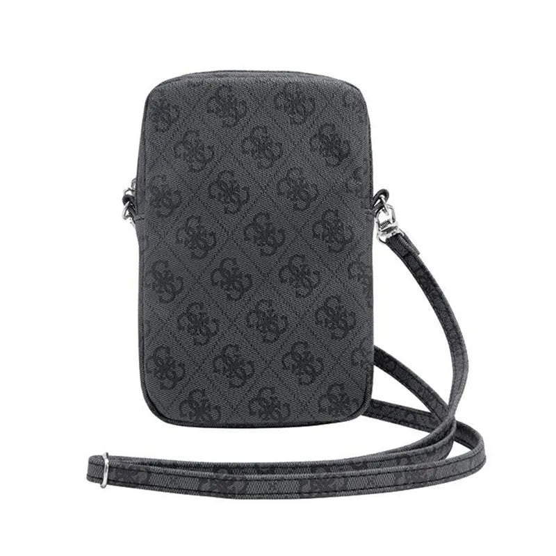 Guess Zip 4G Triangle – telefono krepšys (juodas)