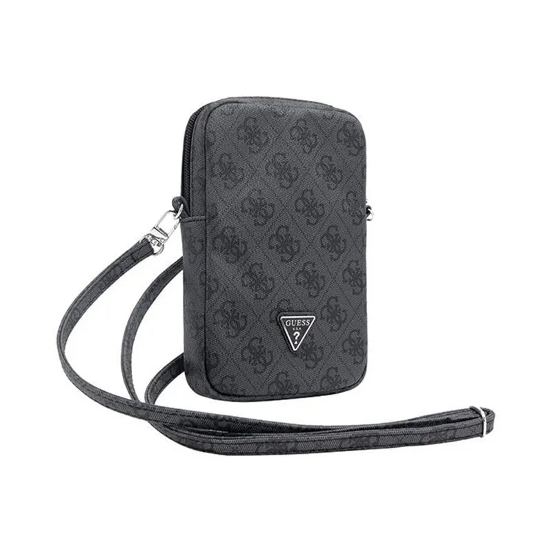 Guess Zip 4G Triangle – telefono krepšys (juodas)