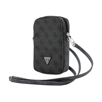 Guess Zip 4G Triangle – telefono krepšys (juodas)