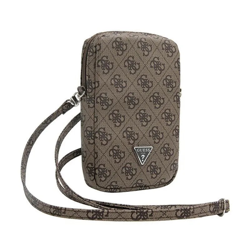 Guess Zip 4G Triangle - Telefono rankinė (ruda)