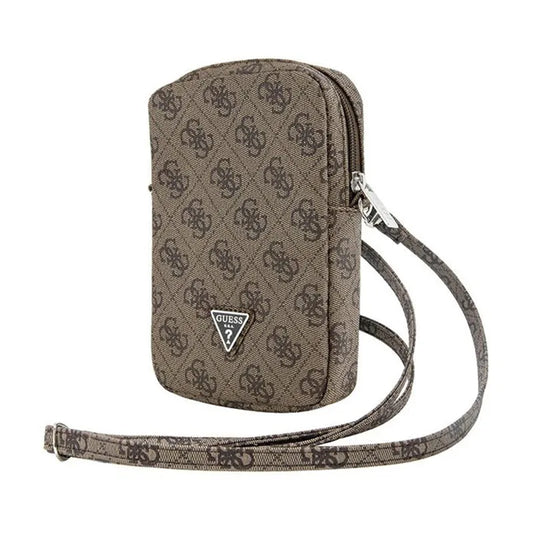 Guess Zip 4G Triangle - Telefono rankinė (ruda)