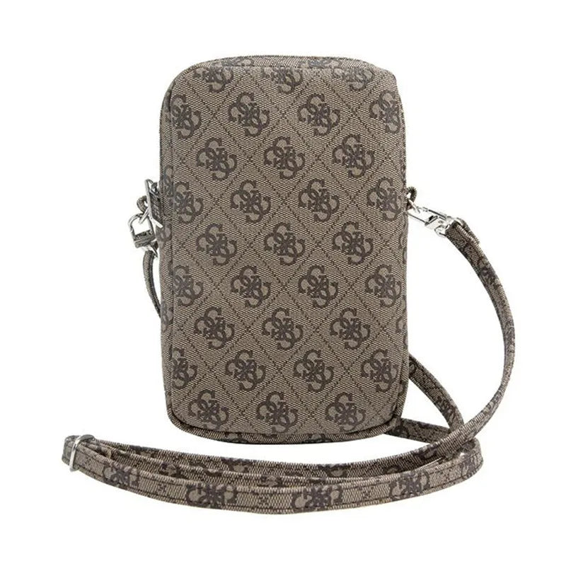 Guess Zip 4G Triangle - Telefono rankinė (ruda)