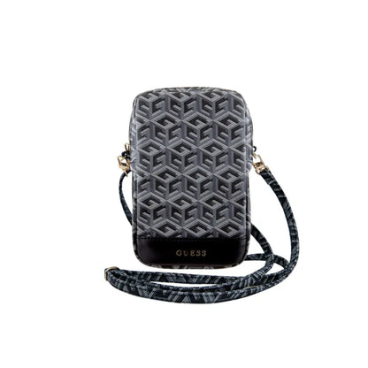 Guess Zip GCube Bottom Stripe - Telefono krepšys (juodas)