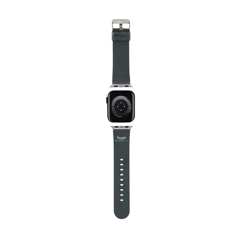Hello Kitty dirželis Kitty Head - dirželis Apple Watch 38/40/41 mm (juodas)