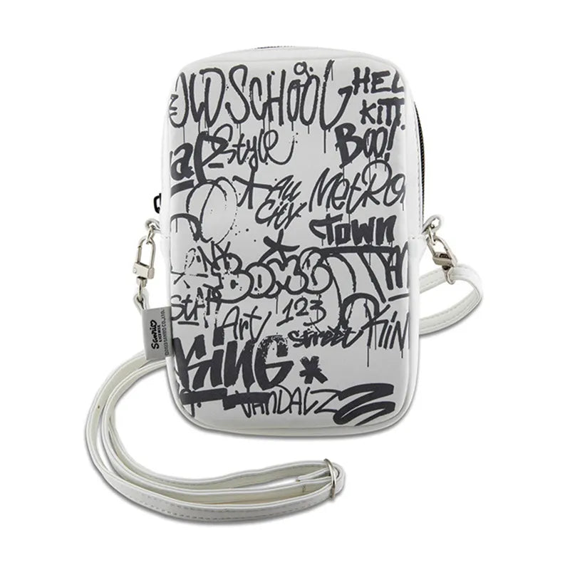 „Hello Kitty Graffiti Kitty Head“ – Kryžminė rankinė telefonui (balta)