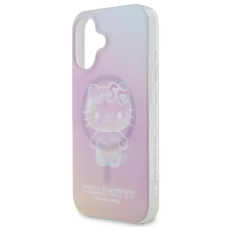 Hello Kitty IML 50-mečio jubiliejus MagSafe – dėklas, skirtas iPhone 16 (rožinis)
