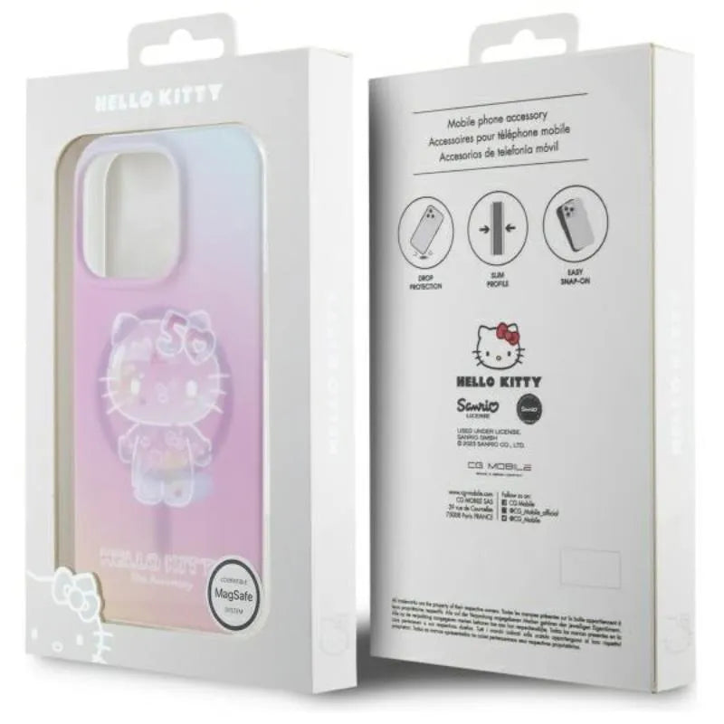 Hello Kitty IML 50-mečio MagSafe – dėklas, skirtas iPhone 16 Pro Max (rožinis)