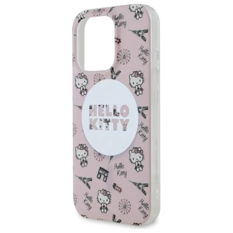 Hello Kitty IML All Over Paris MagSafe – dėklas iPhone 16 Pro (rožinis)