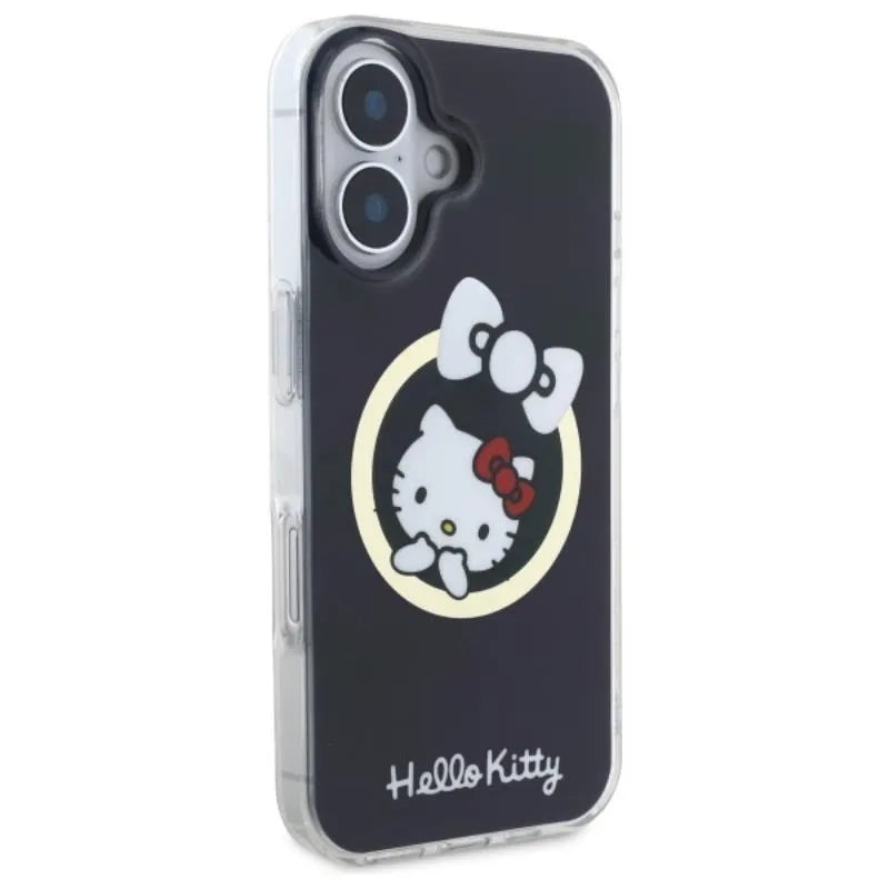Hello Kitty IML Fun Bow MagSafe - dėklas, skirtas iPhone 16 (juodas)