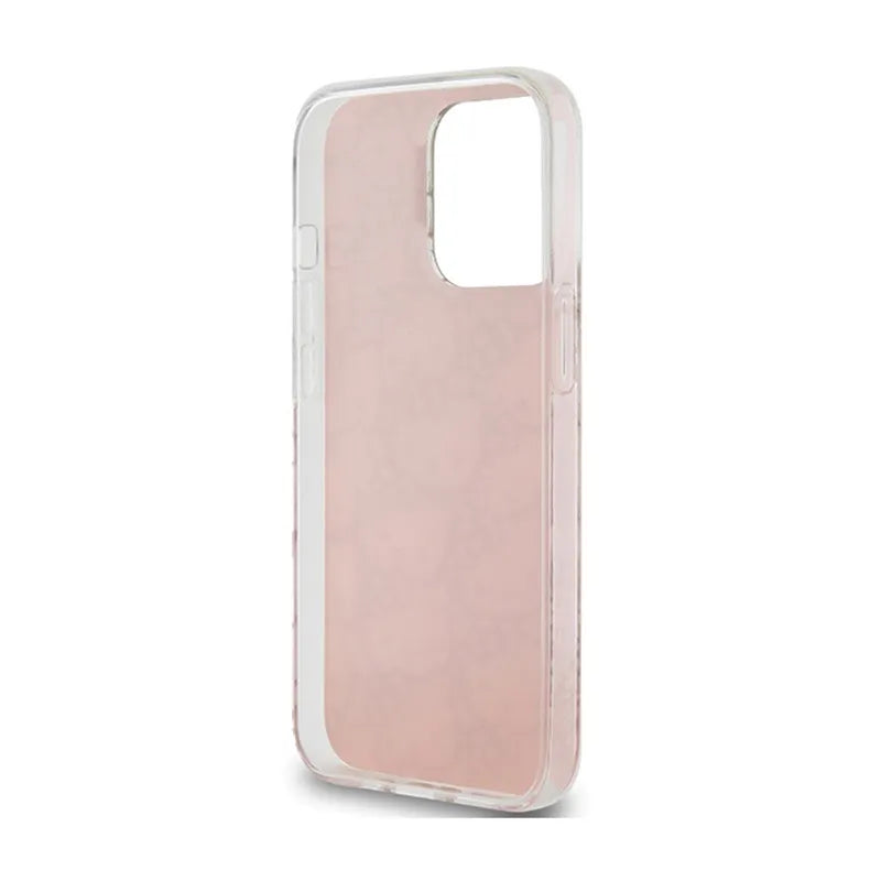 Hello Kitty IML Gradient Electrop Crowded Kitty Head - iPhone 15 Pro dėklas (rožinis)