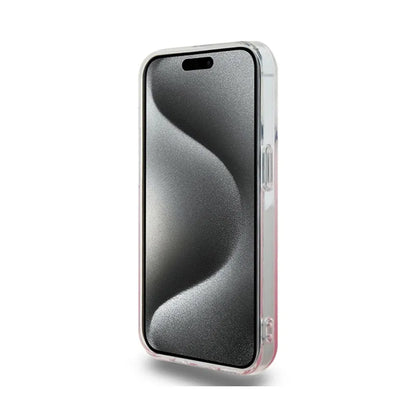Hello Kitty IML Gradient Electrop Kitty Head – dėklas iPhone 15 Pro (rožinis)