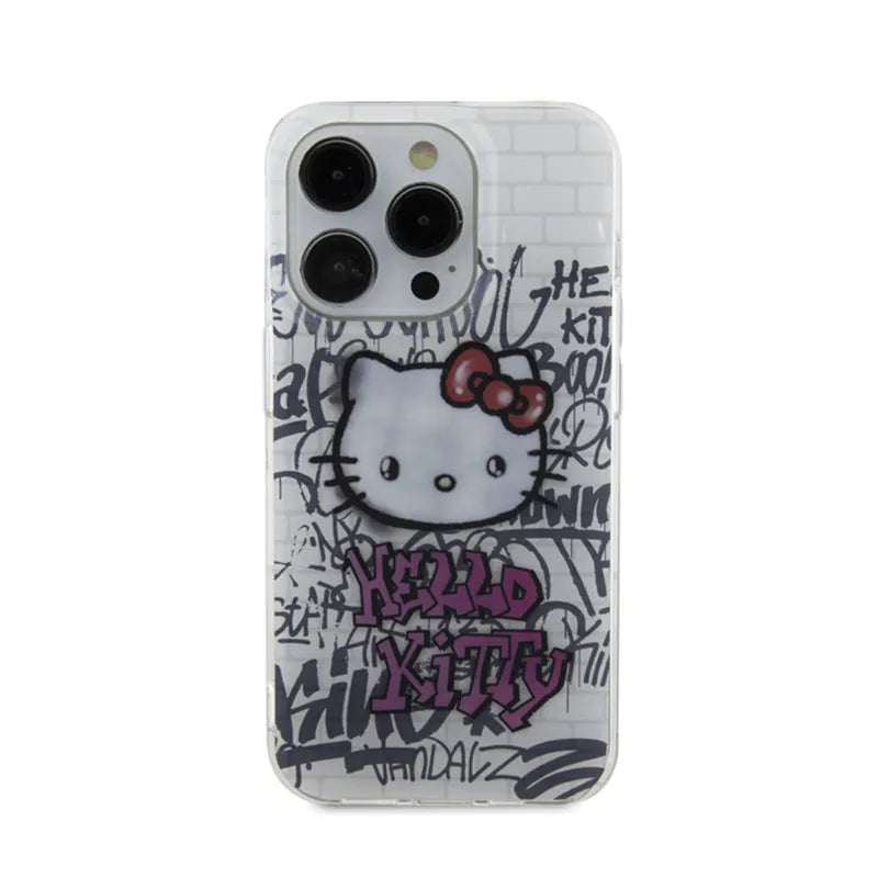 Hello Kitty IML Kitty Ant Bricks Graffiti - iPhone 14 Pro Max dėklas (baltas)