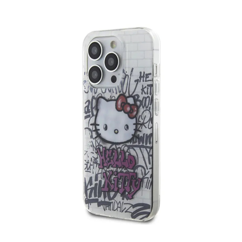 Hello Kitty IML Kitty Ant Bricks Graffiti - iPhone 14 Pro Max dėklas (baltas)