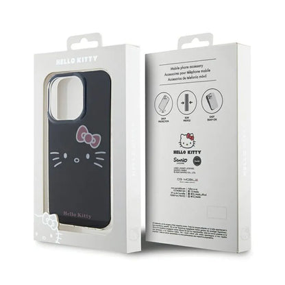 Hello Kitty IML Kitty Face – dėklas iPhone 15 Pro Max (juodas)